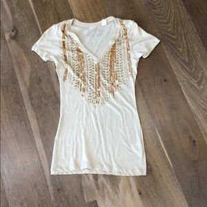 Threads 4 Thought sequin T-shirt